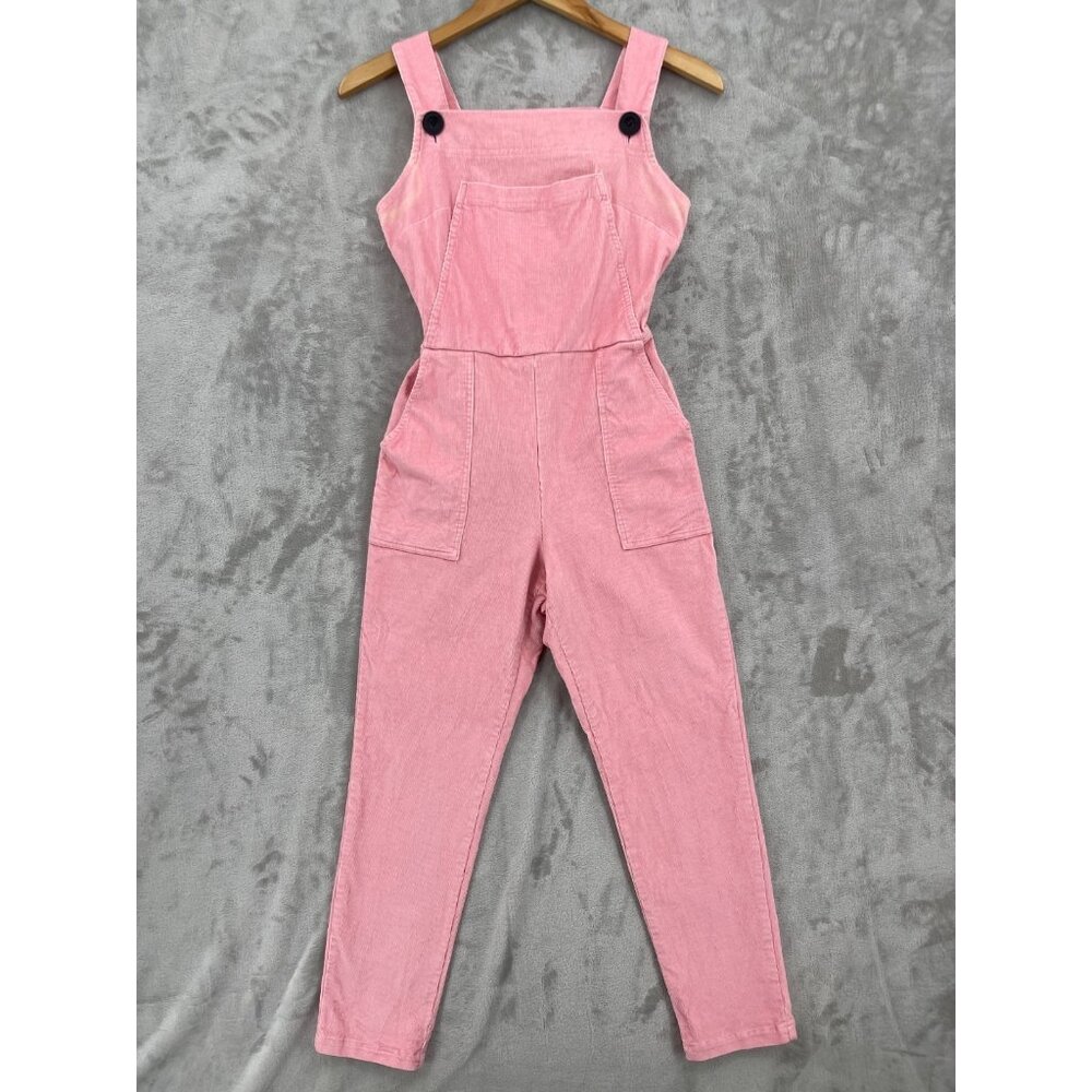 nooworks Pink Corduroy Overalls Made in USA Cotton Stretch Jumpsuit